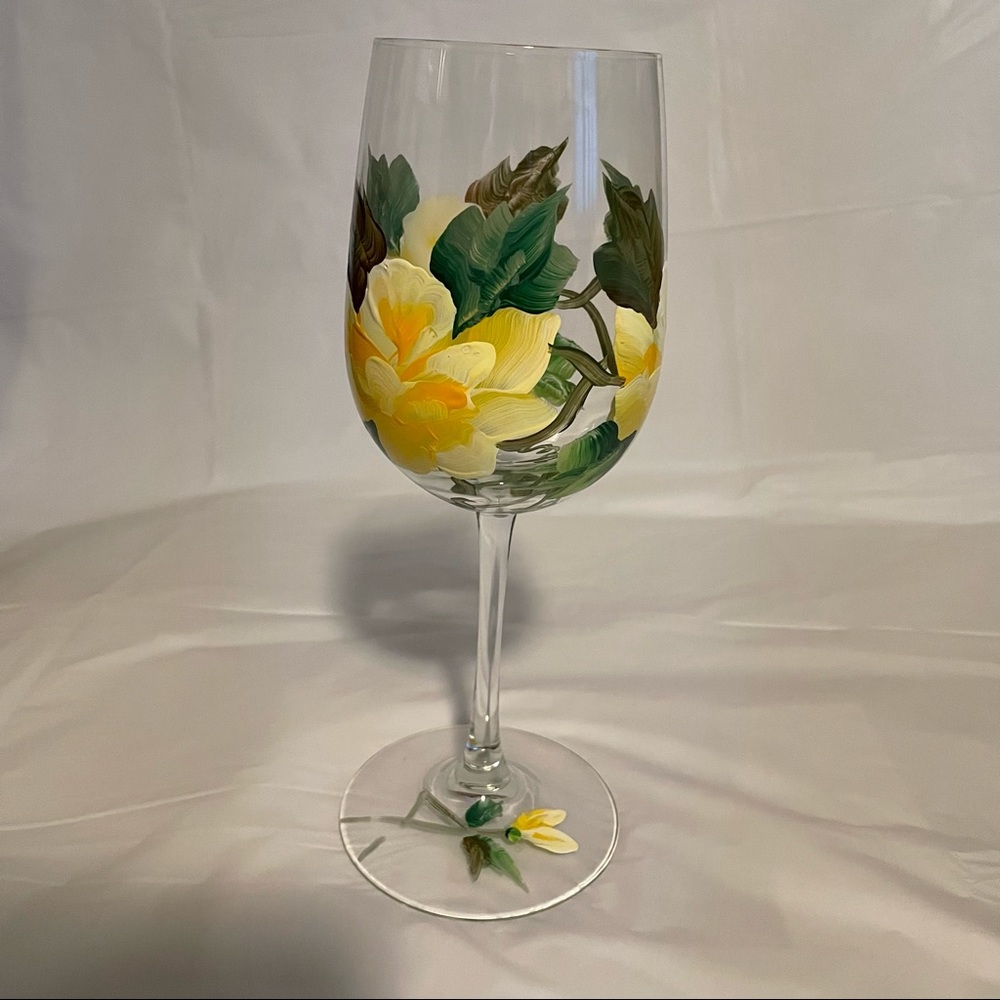 Hand-painted Wine Glass